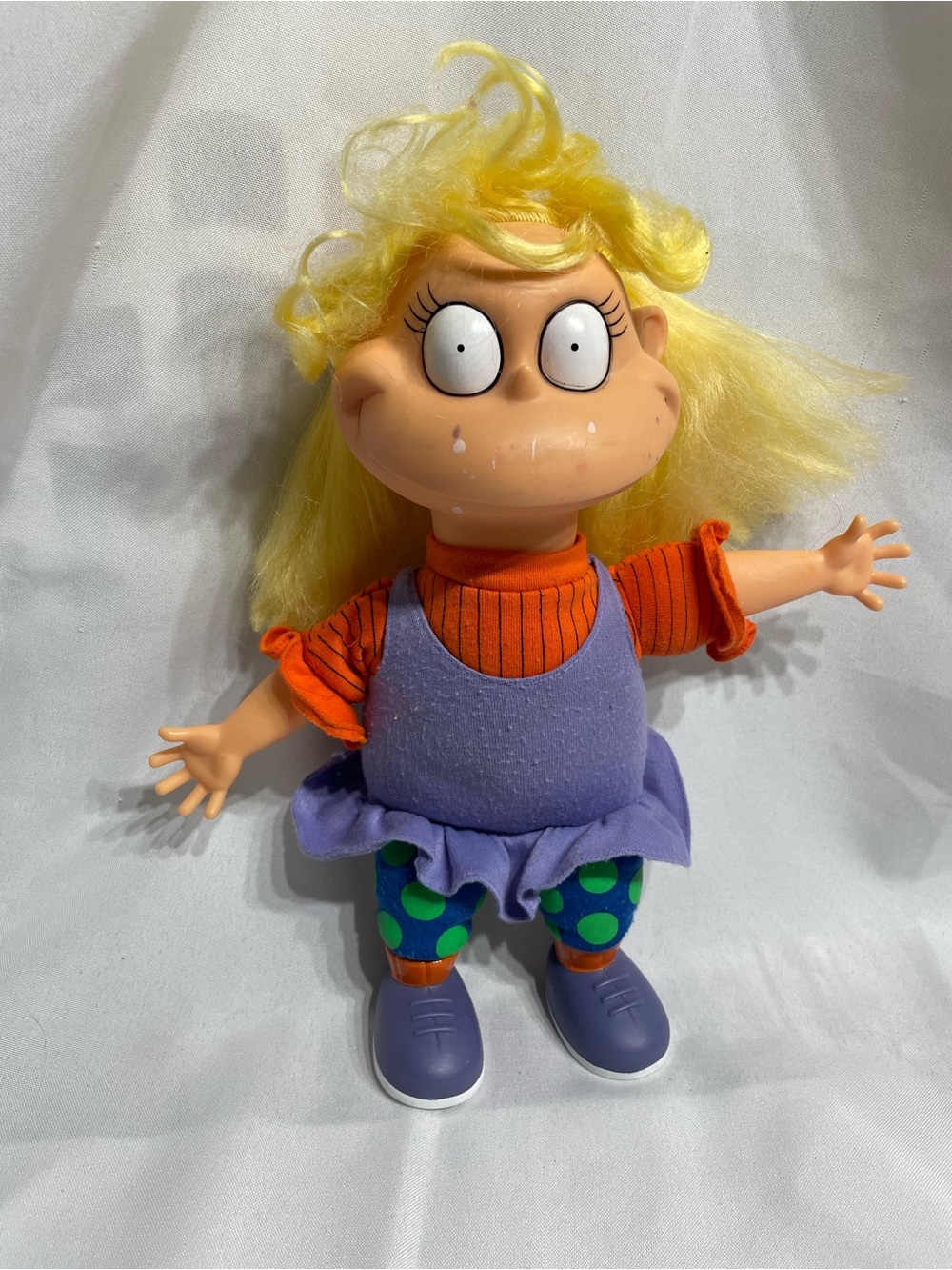 VINTAGE 11” 1993 Rugrats Angelica Pickles doll GUC